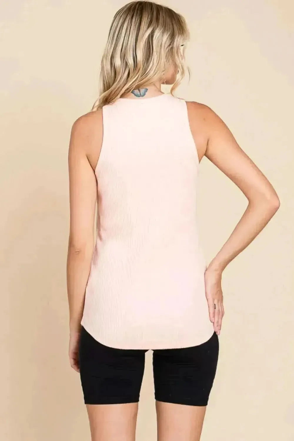 Culture Code Ribbed Round Neck Tank - Bad Moms Club