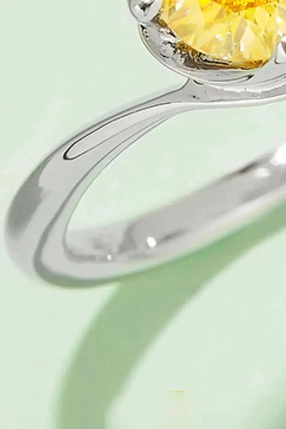 1 Carat Moissanite 925 Sterling Silver Solitaire Ring - Bad Moms Club