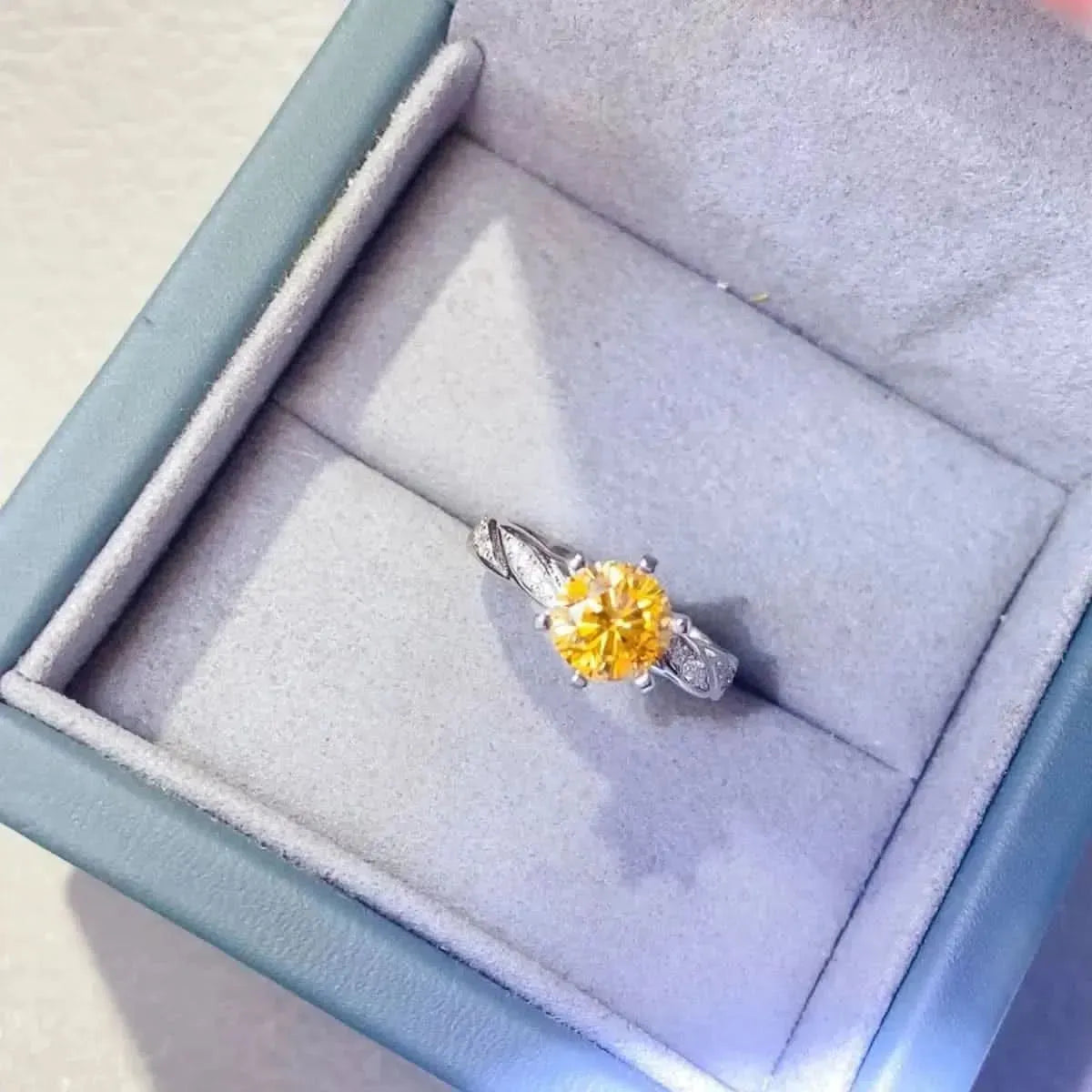 2 Carat Moissanite 925 Sterling Silver Ring - Bad Moms Club