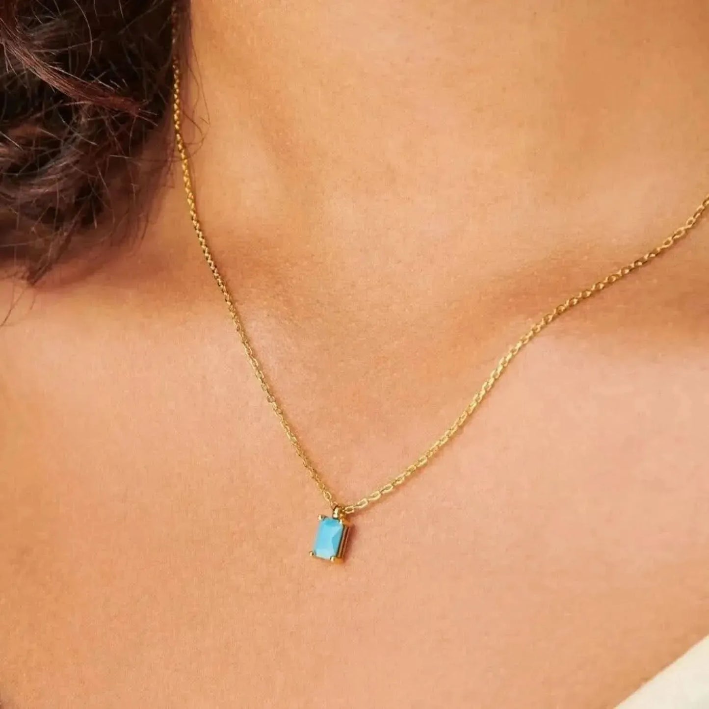 Titanium Steel Inlaid Zircon Pendant Necklace - Bad Moms Club