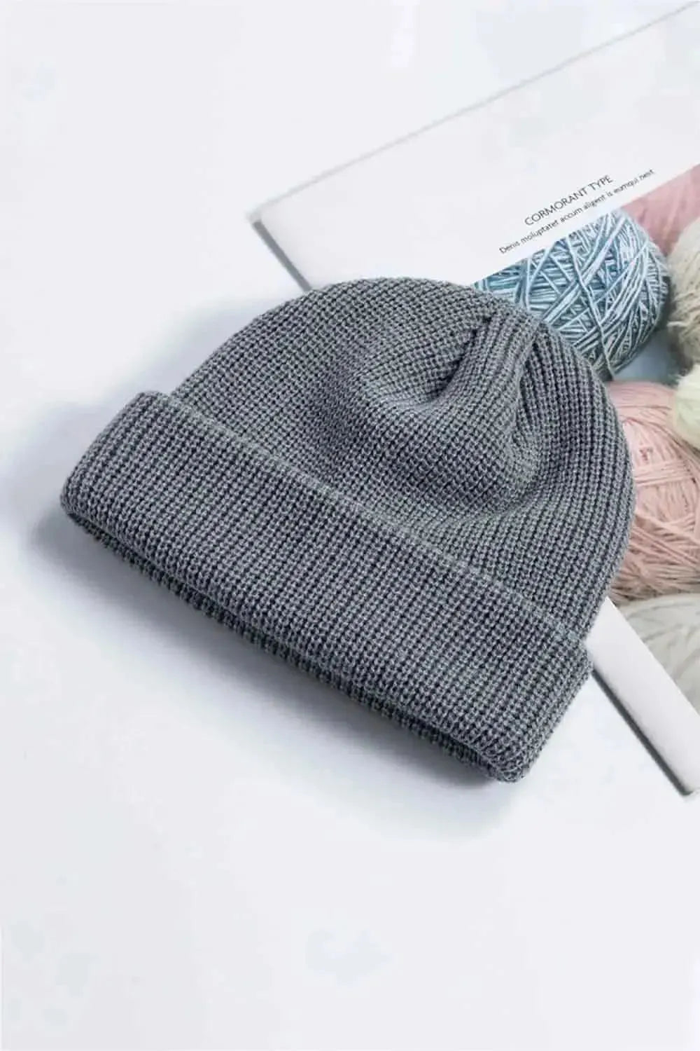 Cozy Rib-Knit Cuff Beanie - Bad Moms Club