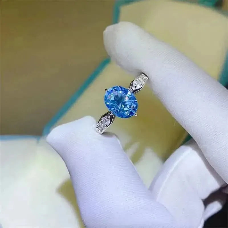 2 Carat Moissanite 925 Sterling Silver Ring - Bad Moms Club