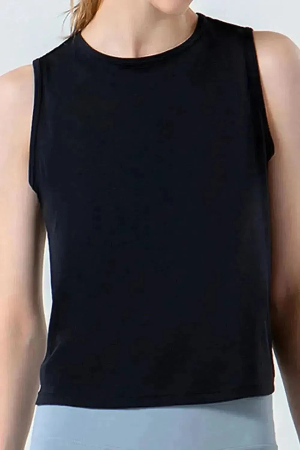 Round Neck Active Tank - Bad Moms Club