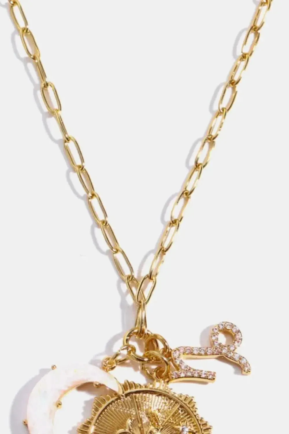 Constellation and Moon Pendant Copper Necklace - Bad Moms Club