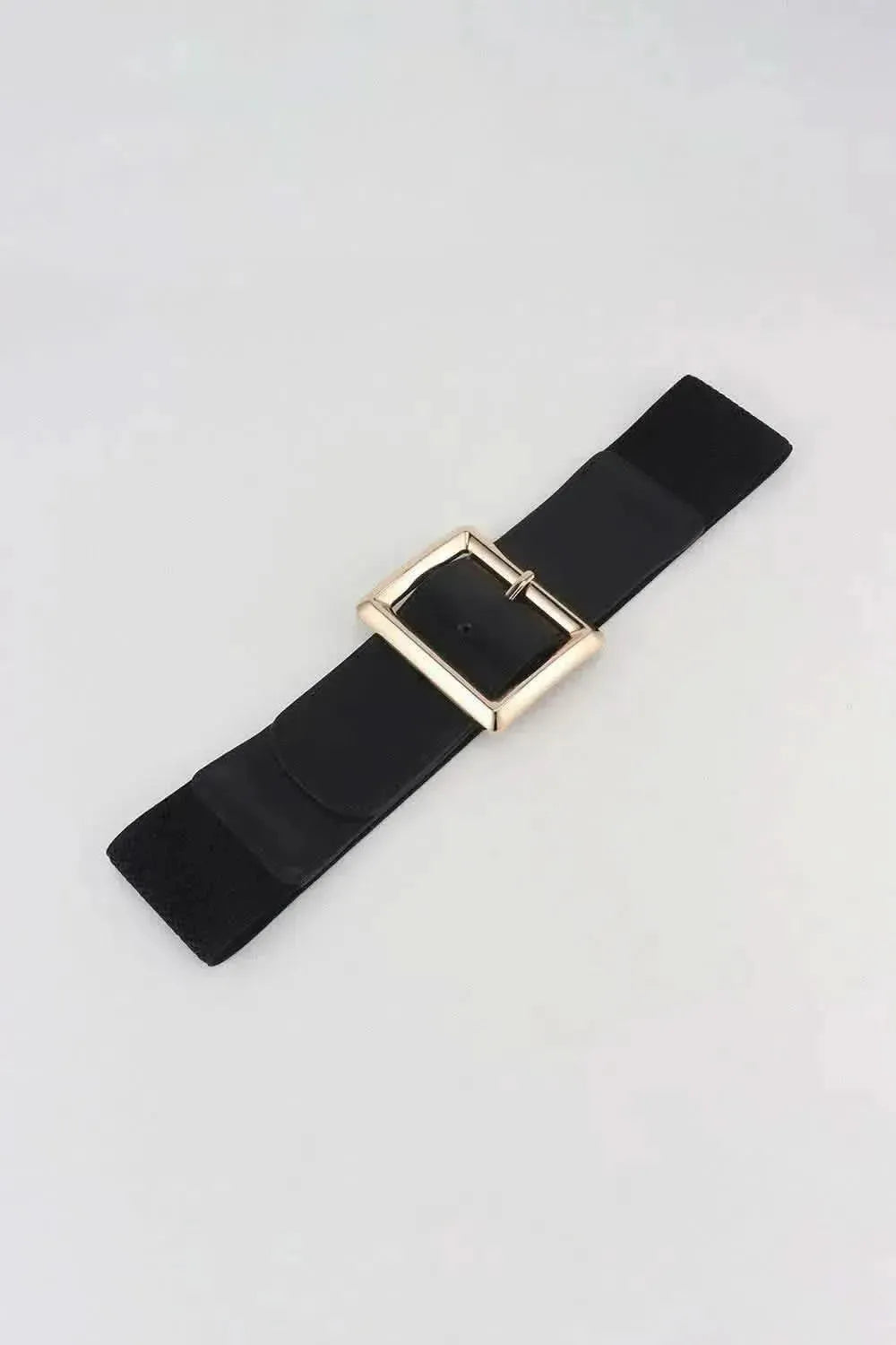 Rectangle Buckle Elastic Wide Belt - Bad Moms Club