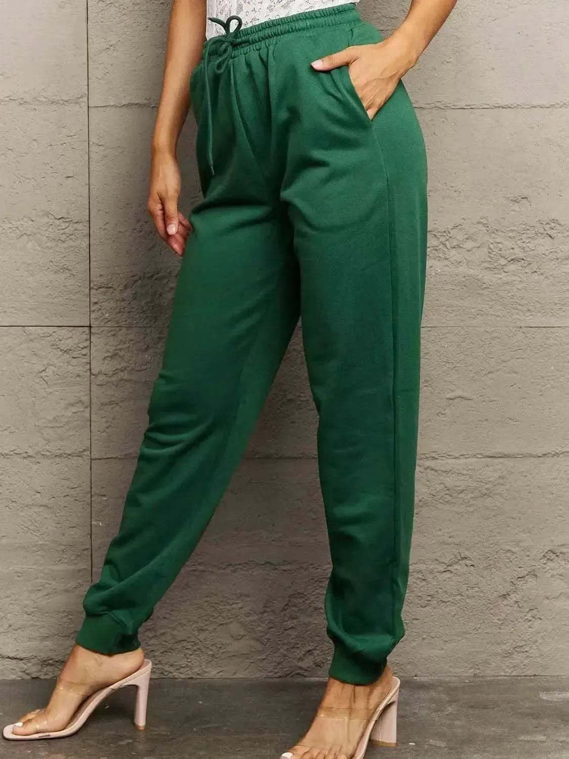 Simply Love Full Size Drawstring Sweatpants - Bad Moms Club