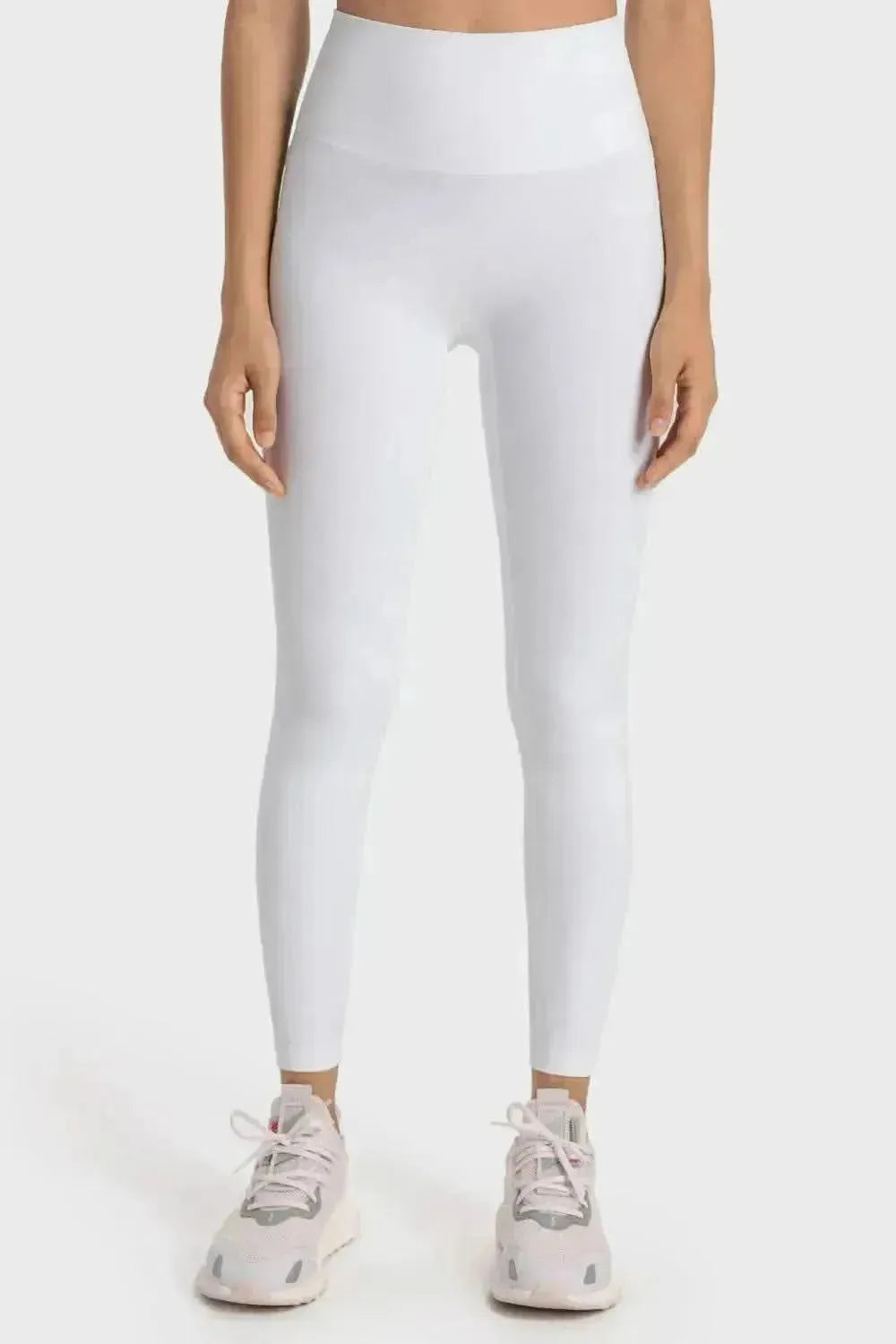 High-Rise Wide Waistband Yoga Leggings - Bad Moms Club