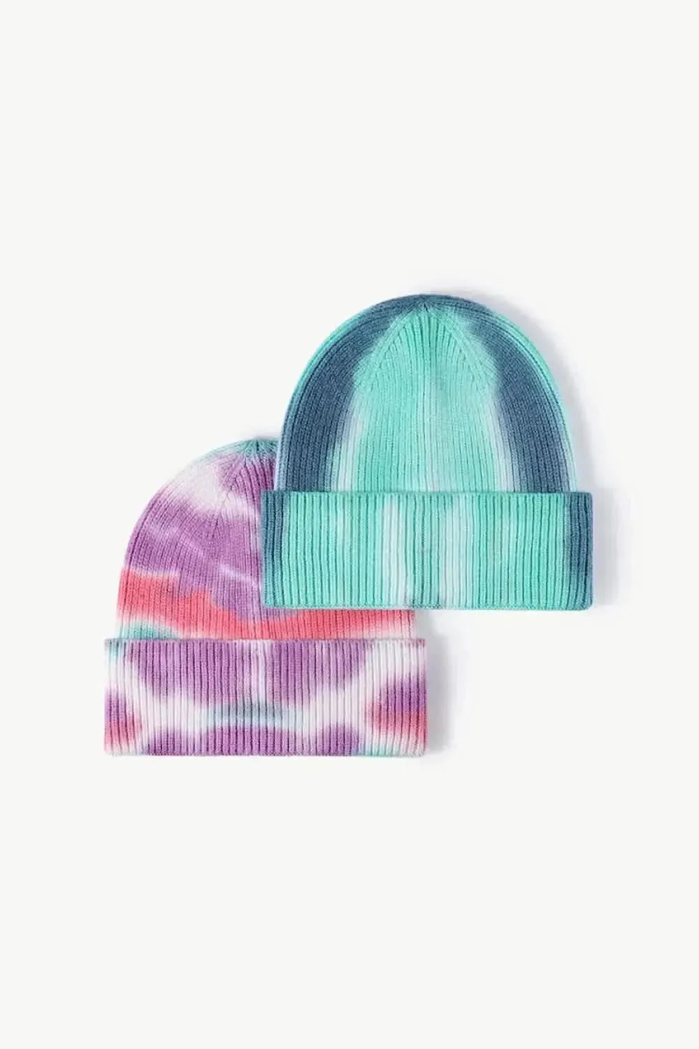 Tie-Dye Cuffed Knit Beanie - Bad Moms Club