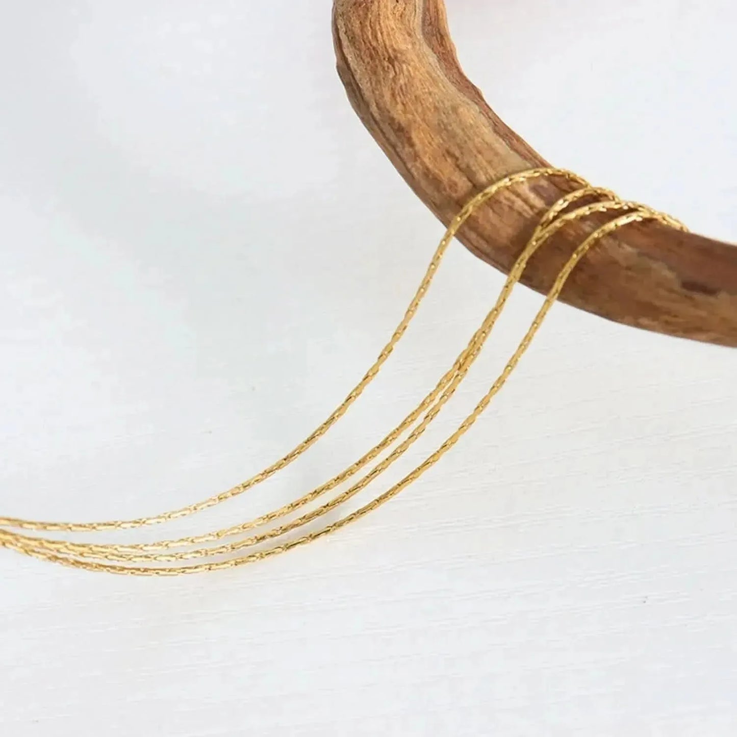 18K Gold-Plated Multi-Layer Clavicle Chain Necklace - Bad Moms Club