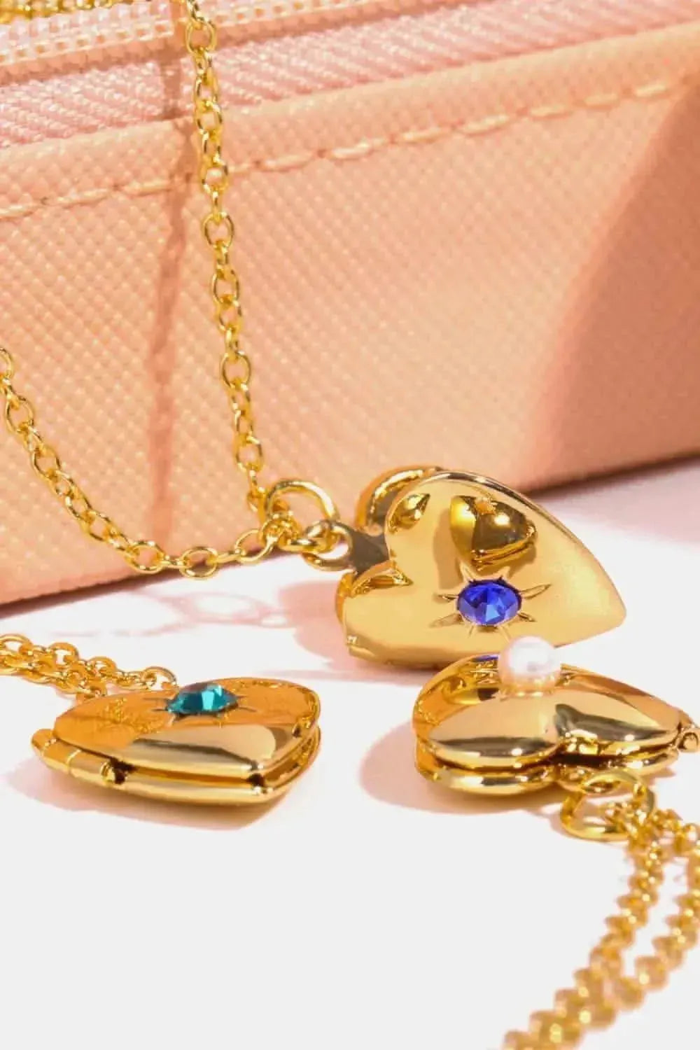 Zircon Heart Shape 14K Gold-Plated Pendant Necklace - Bad Moms Club