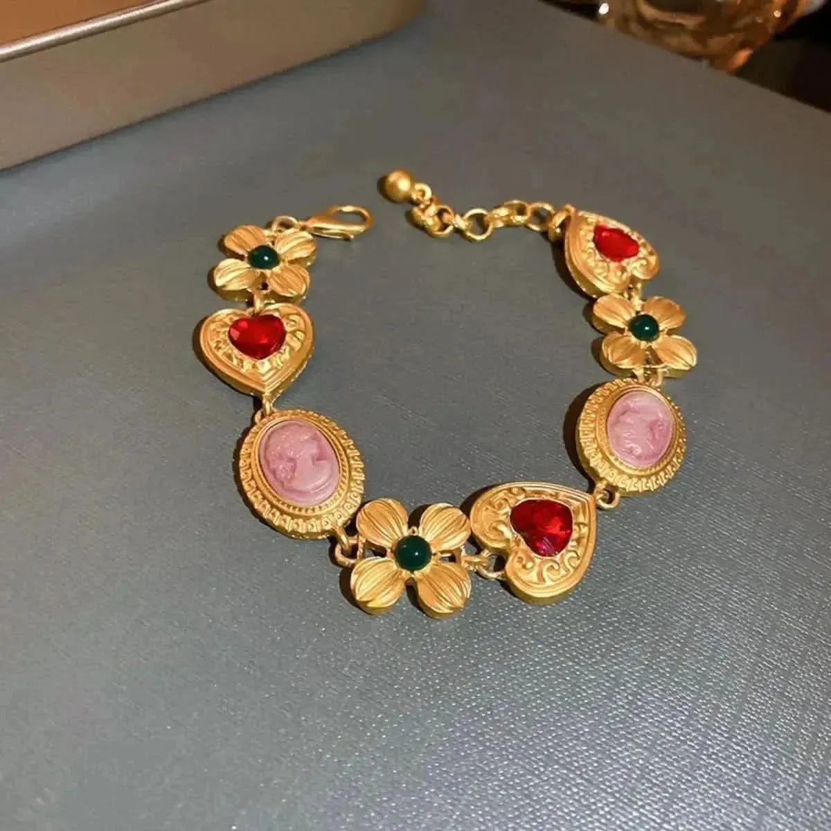 Copper Inlaid Rhinestone Vintage Bracelet - Bad Moms Club