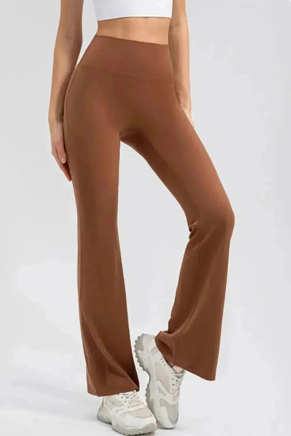 High Waist Straight Active Pants - Bad Moms Club