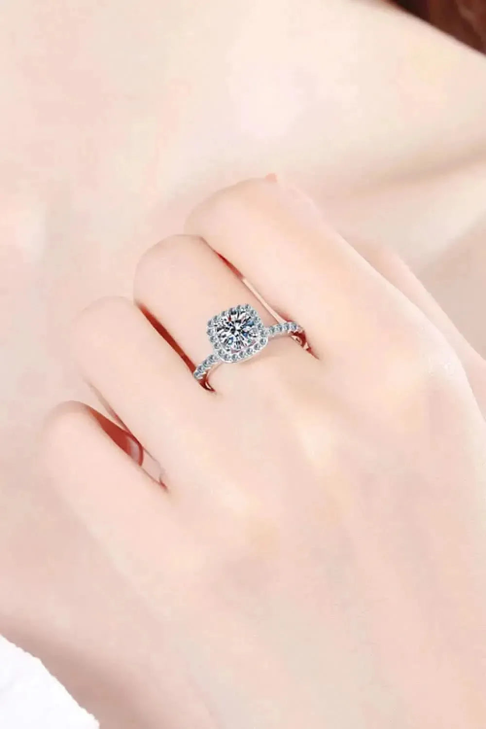 Square Moissanite Ring - Bad Moms Club