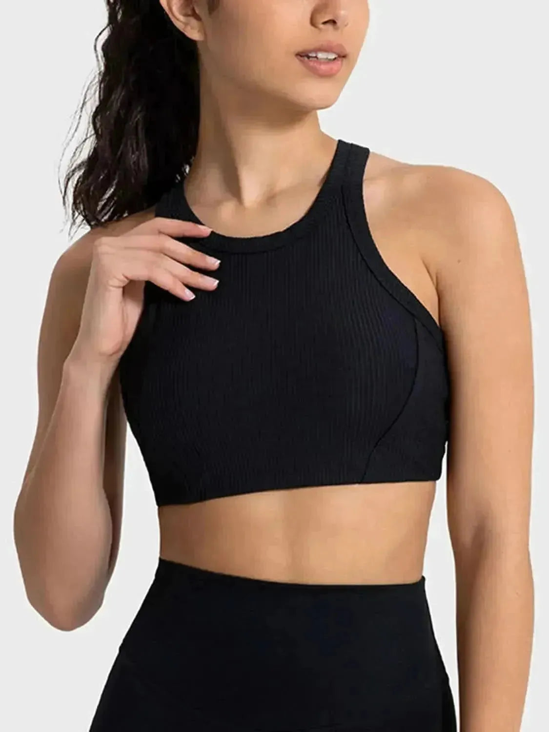 Wide Strap Cropped Sport Tank - Bad Moms Club