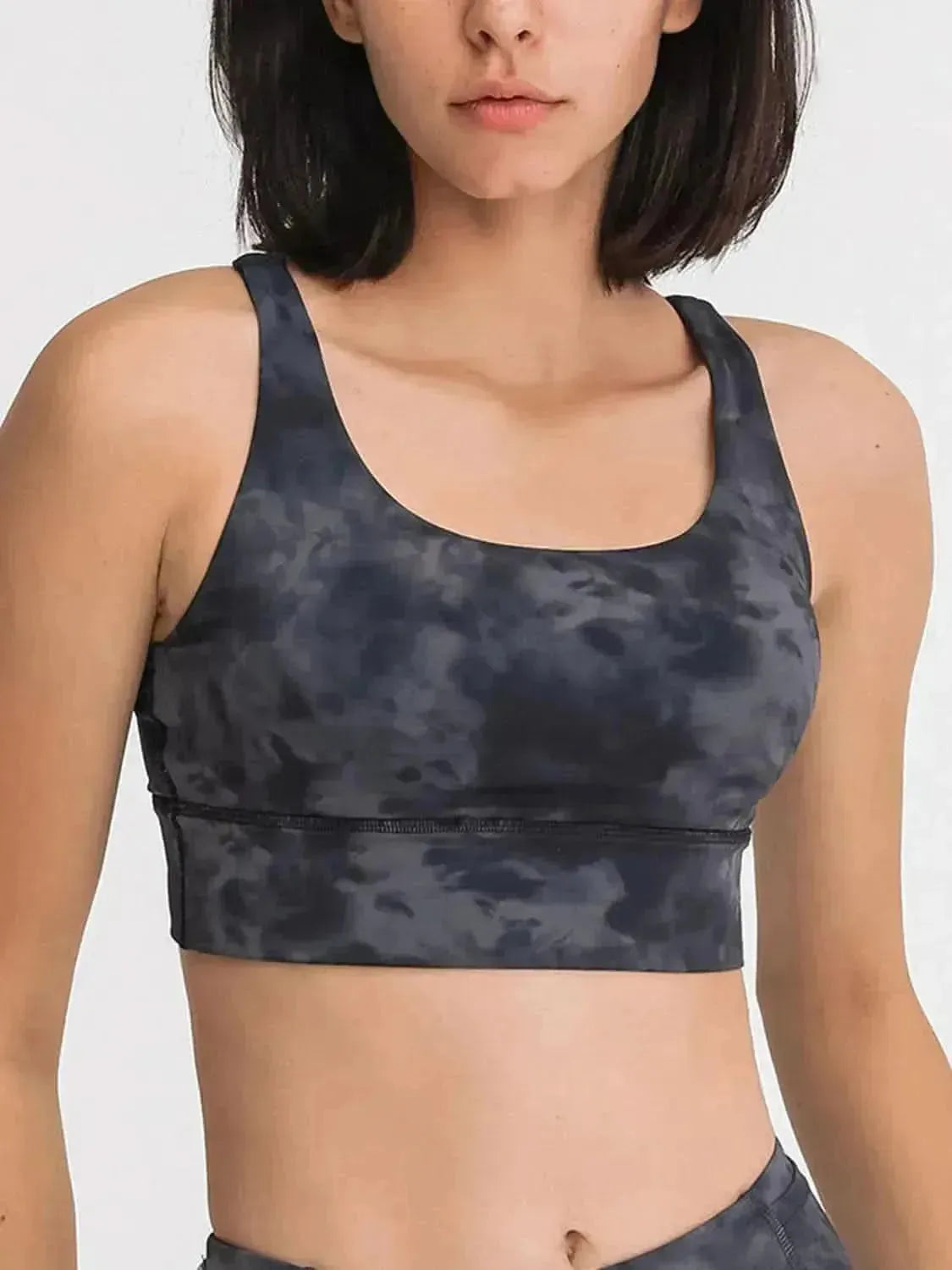 Crisscross Scoop Neck Active Tank - Bad Moms Club