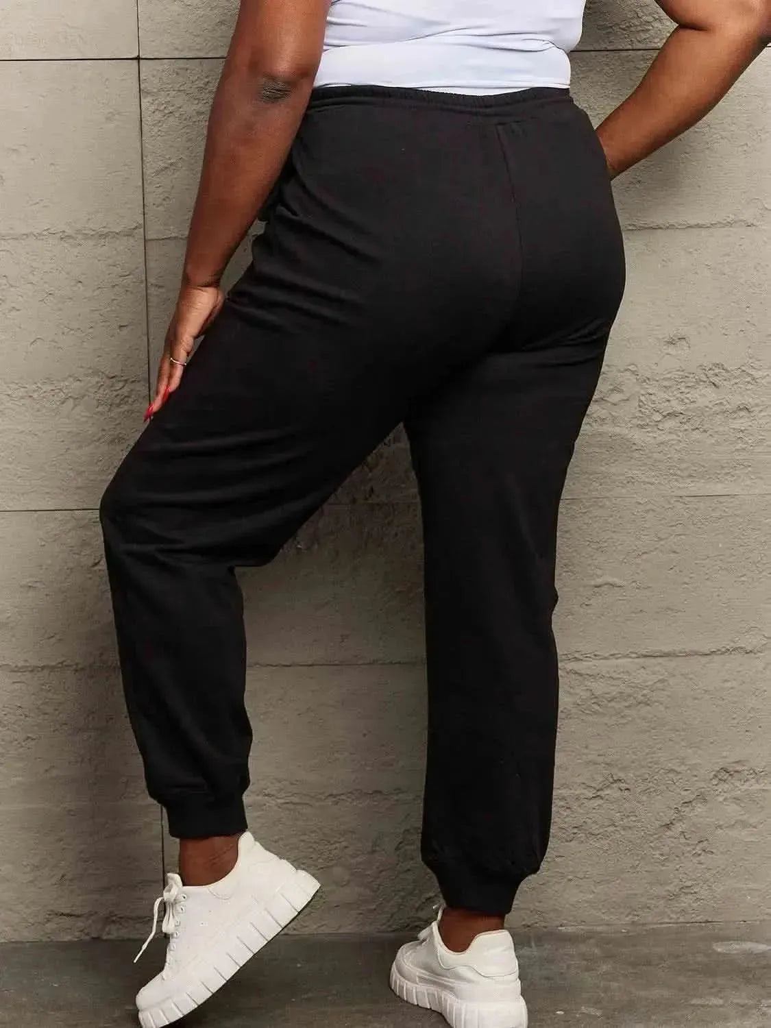 Simply Love Full Size Drawstring Sweatpants - Bad Moms Club