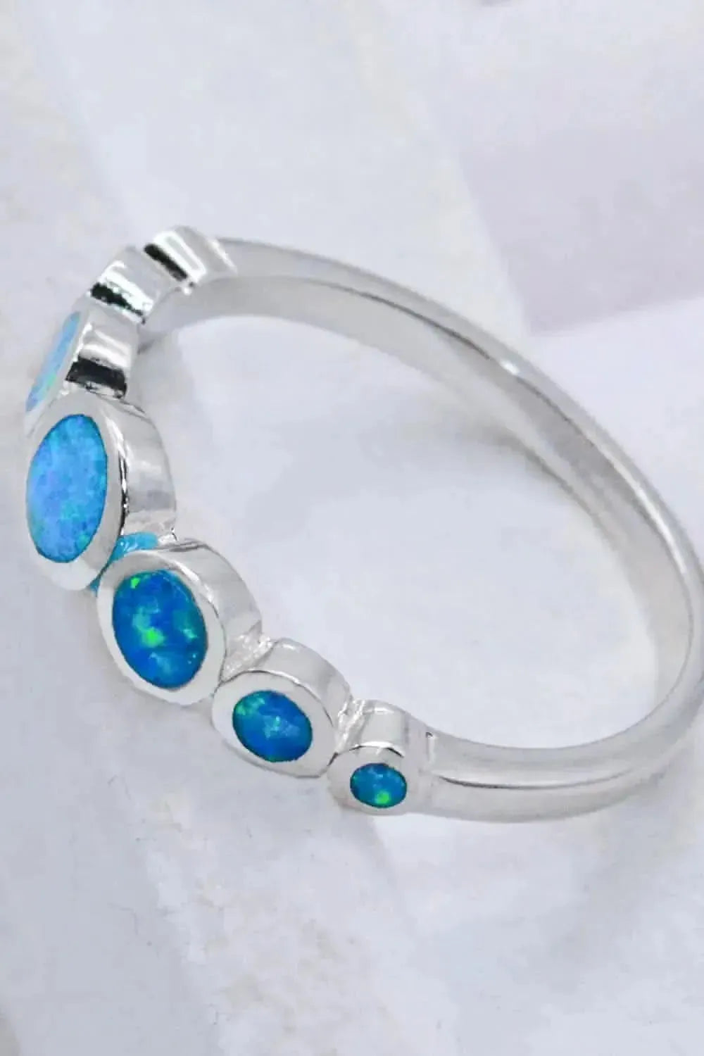 925 Sterling Silver Multi-Opal Ring - Bad Moms Club