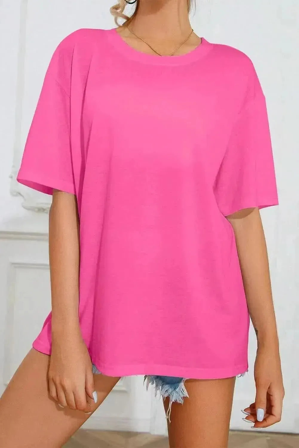 SUN SHINE ON MY MIND Round Neck T-Shirt - Bad Moms Club