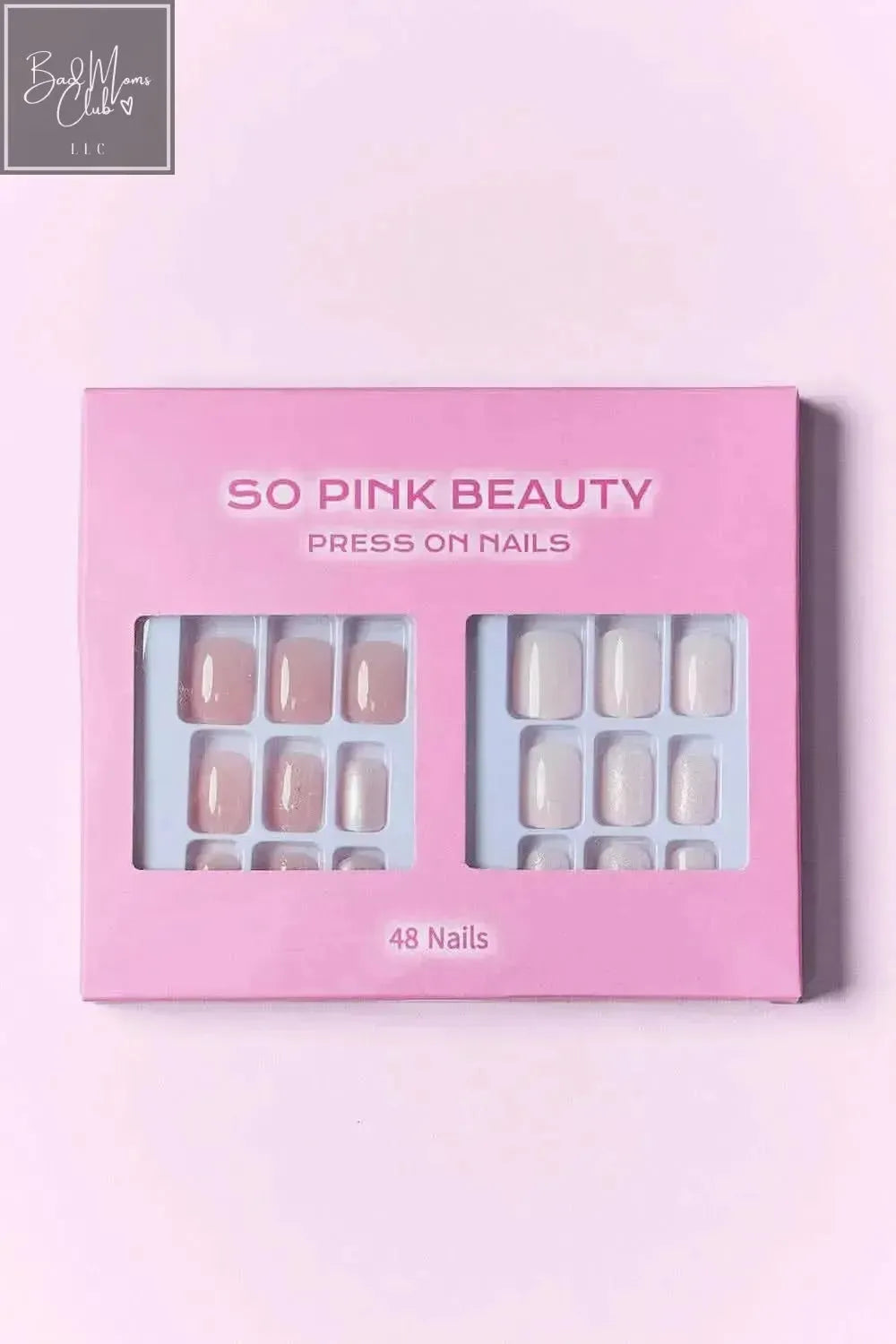 SO PINK BEAUTY Press On Nails 2 Packs - Bad Moms Club