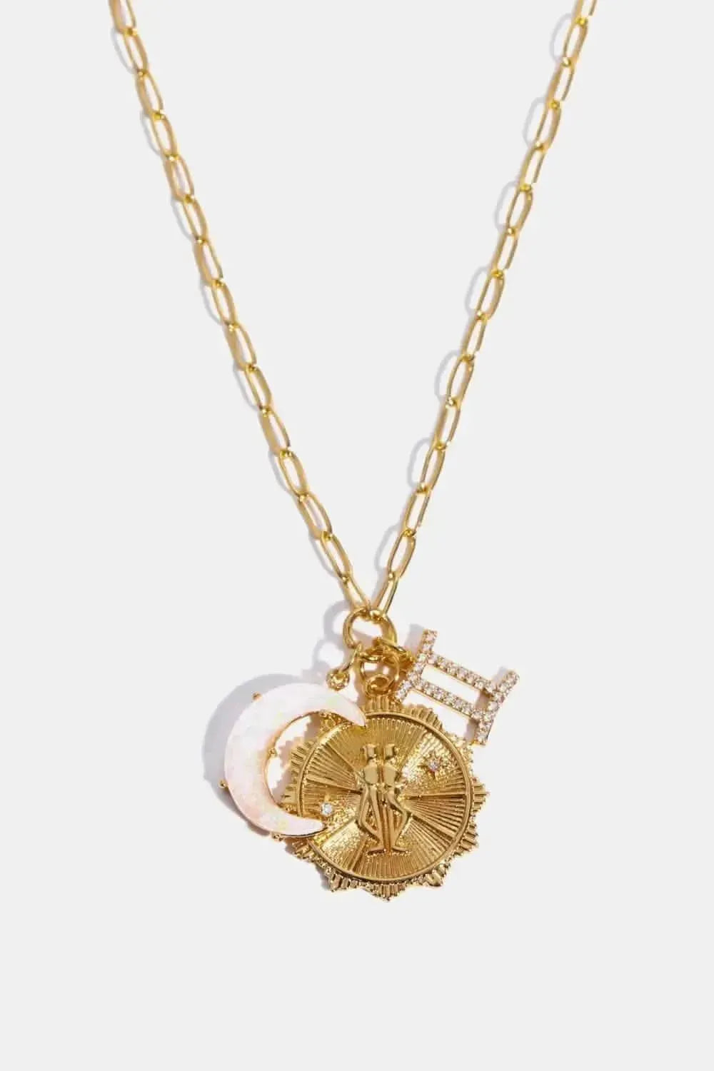 Constellation and Moon Pendant Copper Necklace - Bad Moms Club