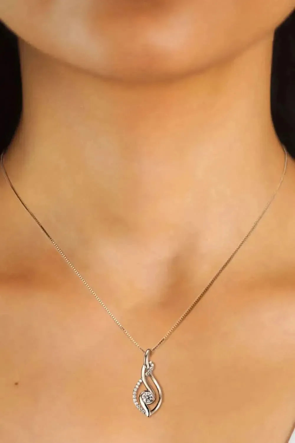 Moissanite 925 Sterling Silver Necklace - Bad Moms Club