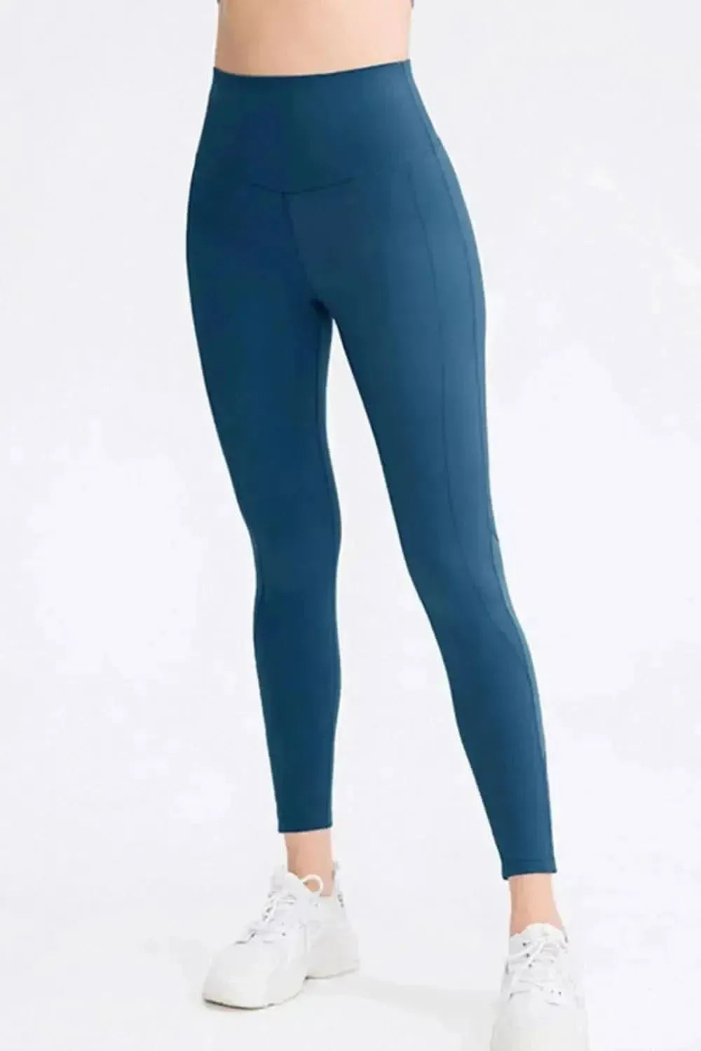 Wide Waistband Slim Fit Long Sports Pants - Bad Moms Club