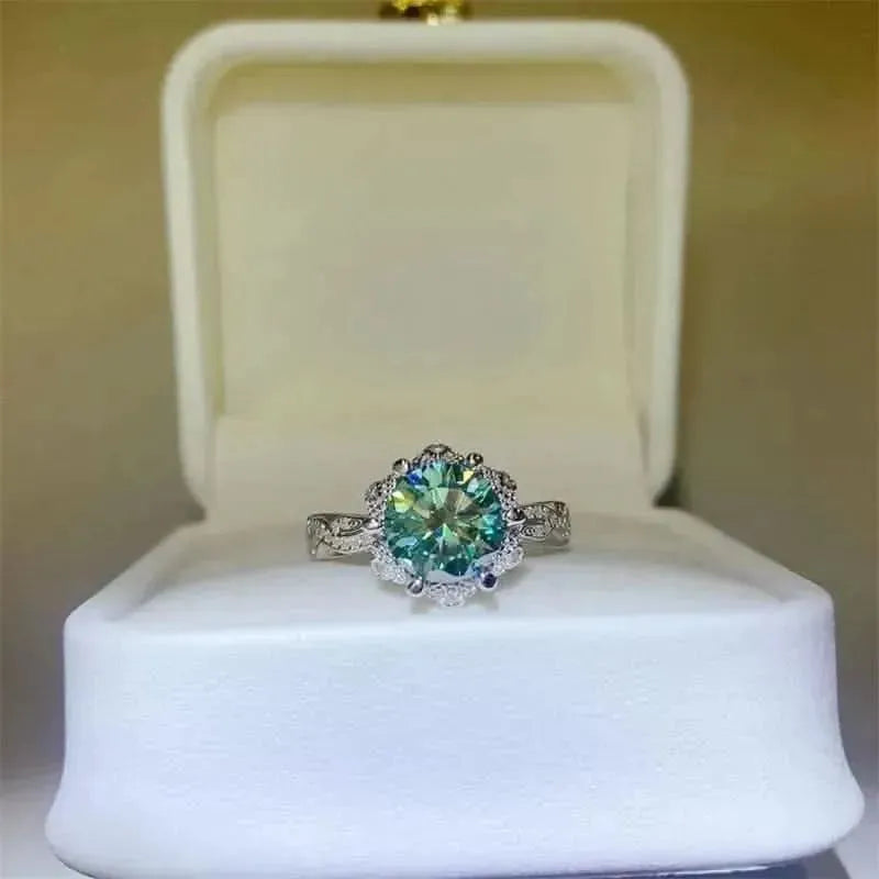 2 Carat Moissanite 925 Sterling Silver Ring - Bad Moms Club