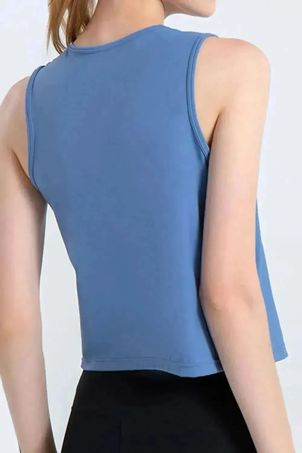 Round Neck Active Tank - Bad Moms Club