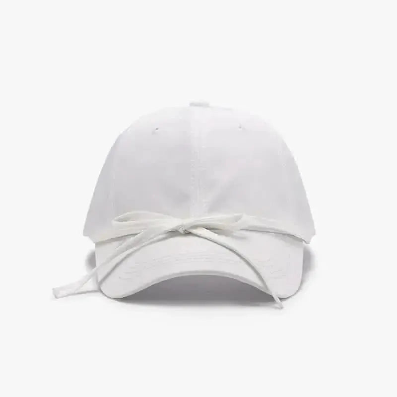 Tied Bow Cotton Baseball Cap - Bad Moms Club