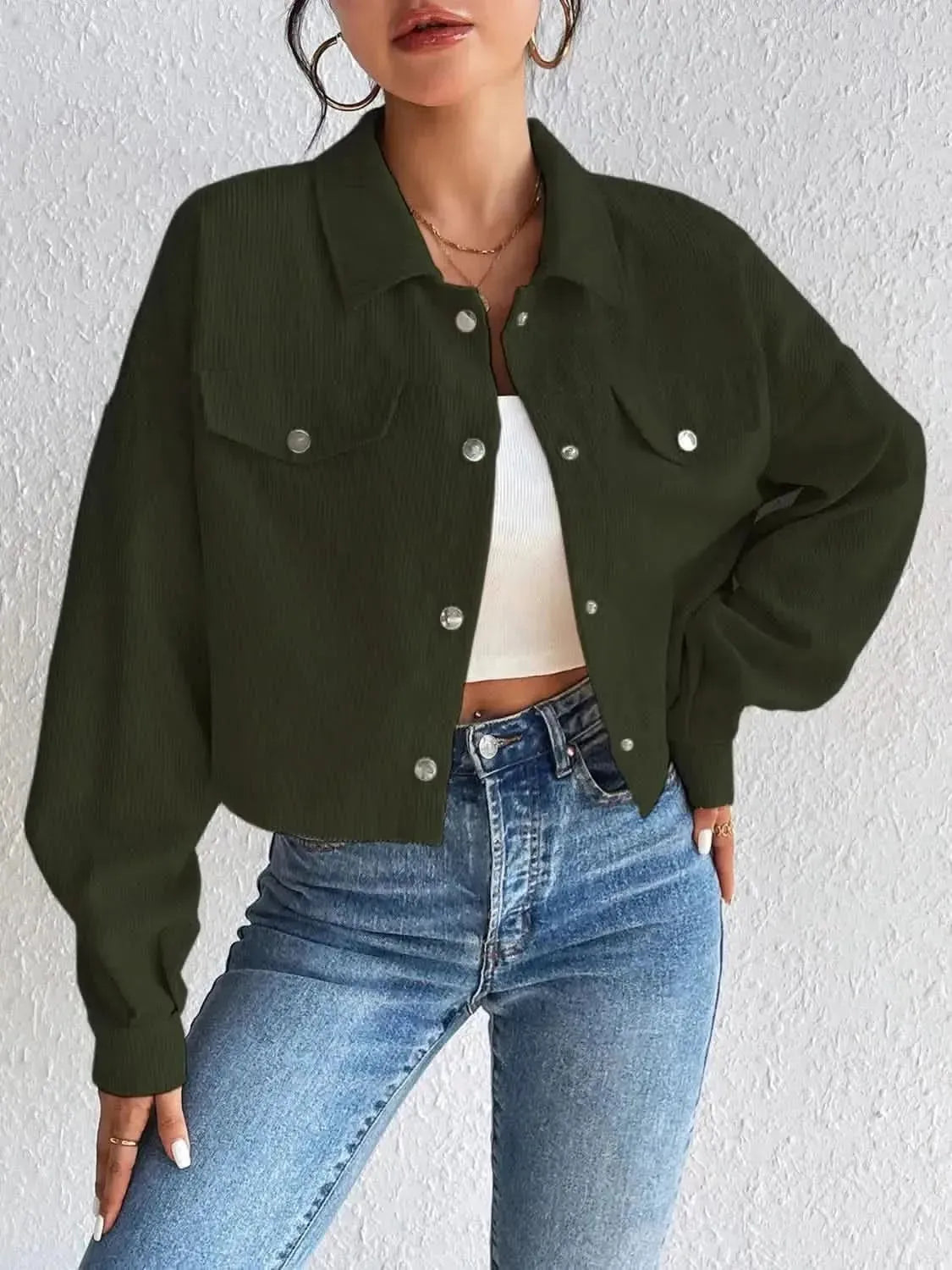 Honey Snap Down Long Sleeve Jacket - Bad Moms Club