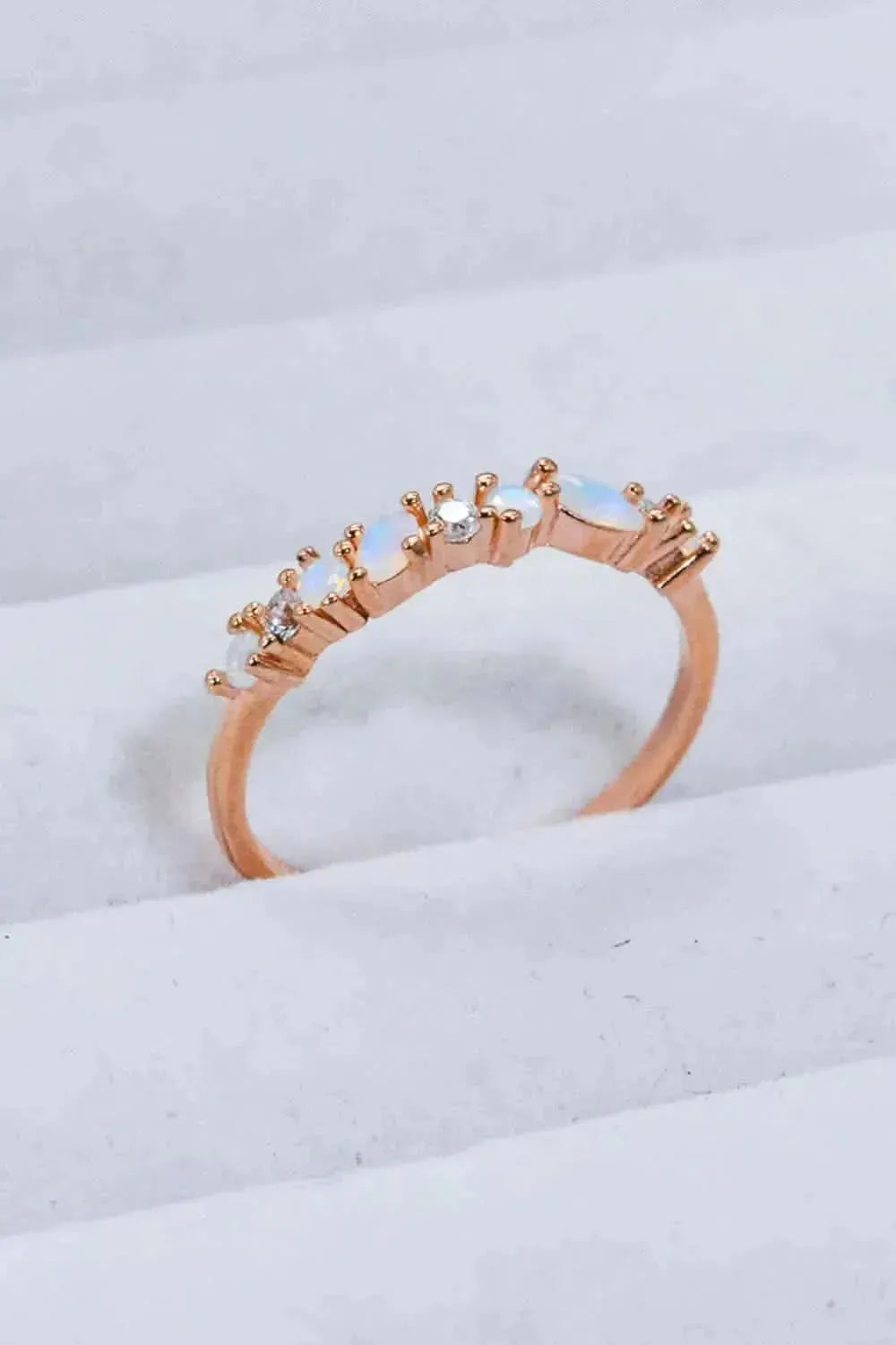 Moonstone and Zircon Decor Ring - Bad Moms Club