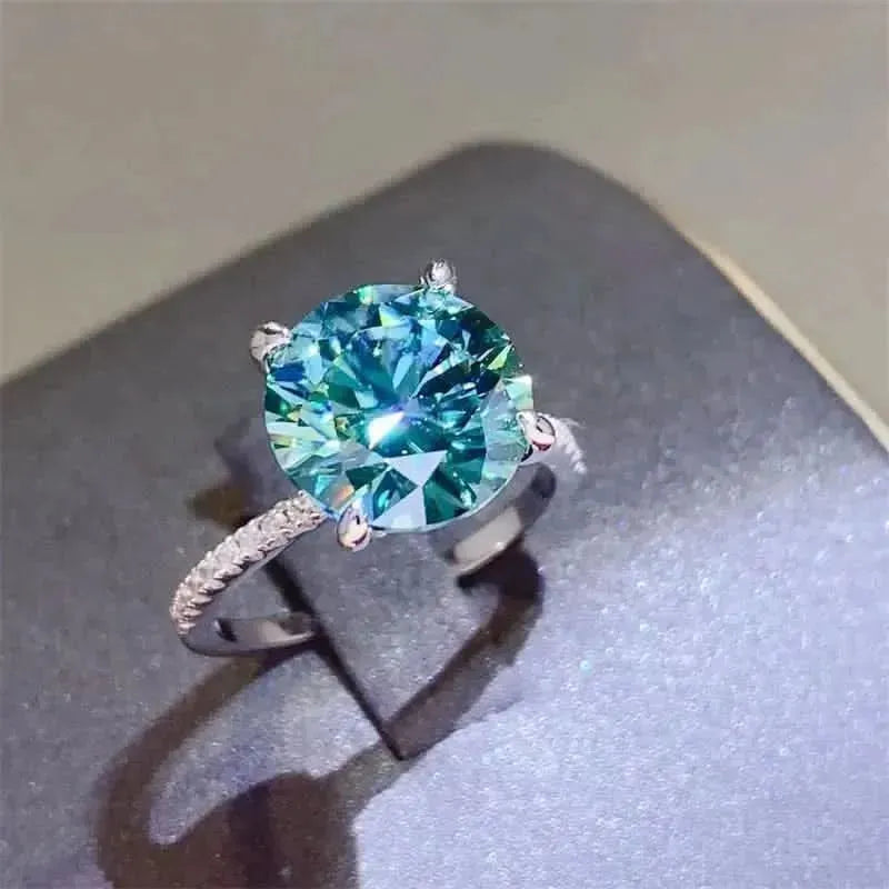 5 Carat Moissanite Zircon 925 Sterling Silver Ring - Bad Moms Club