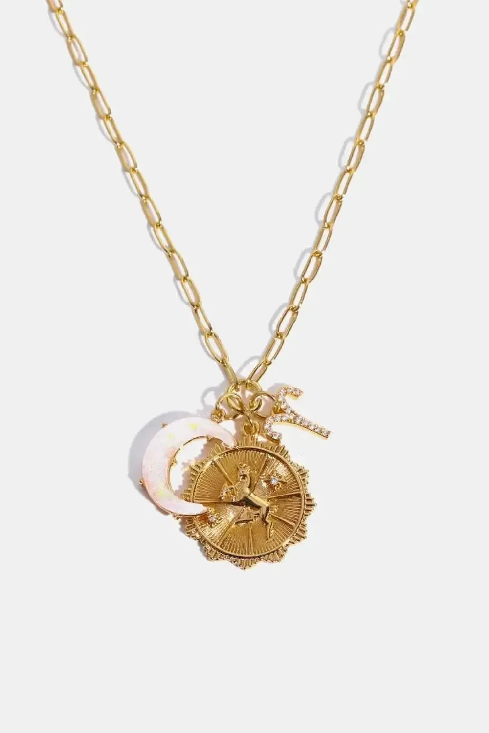 Constellation and Moon Pendant Copper Necklace - Bad Moms Club