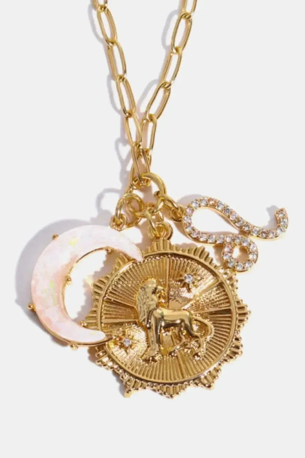 Constellation and Moon Pendant Copper Necklace - Bad Moms Club