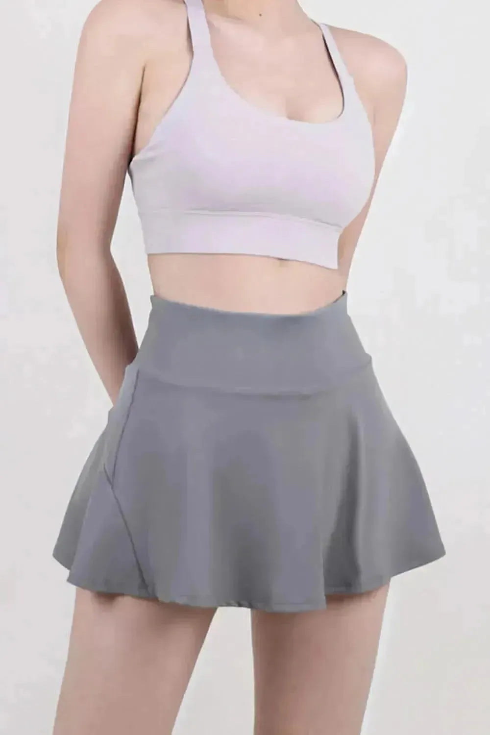 High Waist Pleated Active Skirt - Bad Moms Club