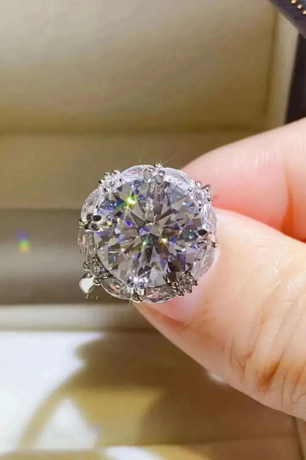 5 Carat Moissanite 925 Sterling Silver Ring - Bad Moms Club
