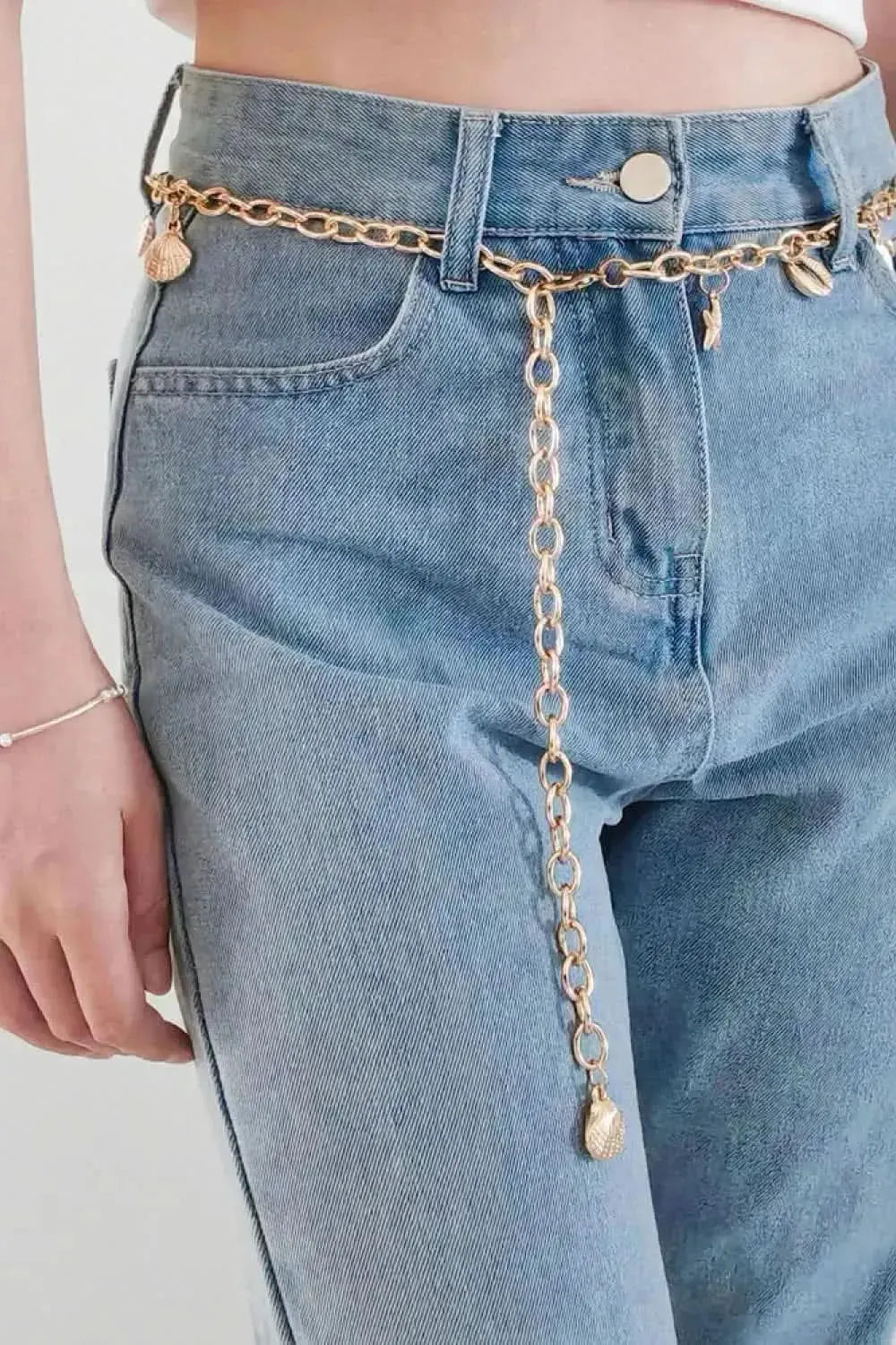 Ocean Element Charm Chain Belt - Bad Moms Club