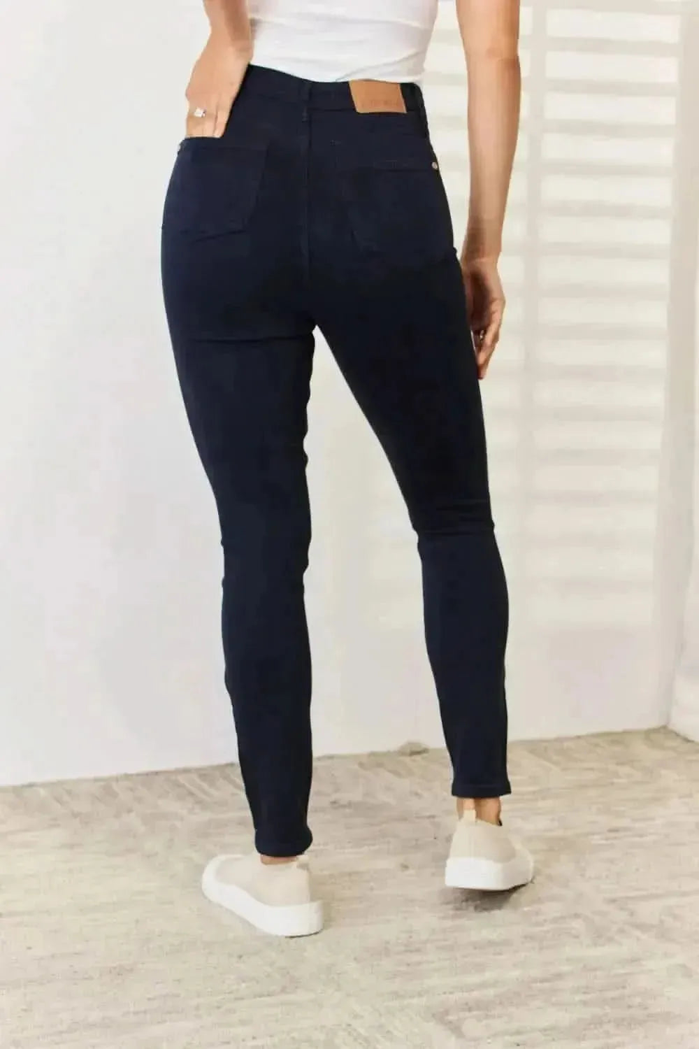 Judy Blue Full Size Garment Dyed Tummy Control Skinny Jeans - Bad Moms Club