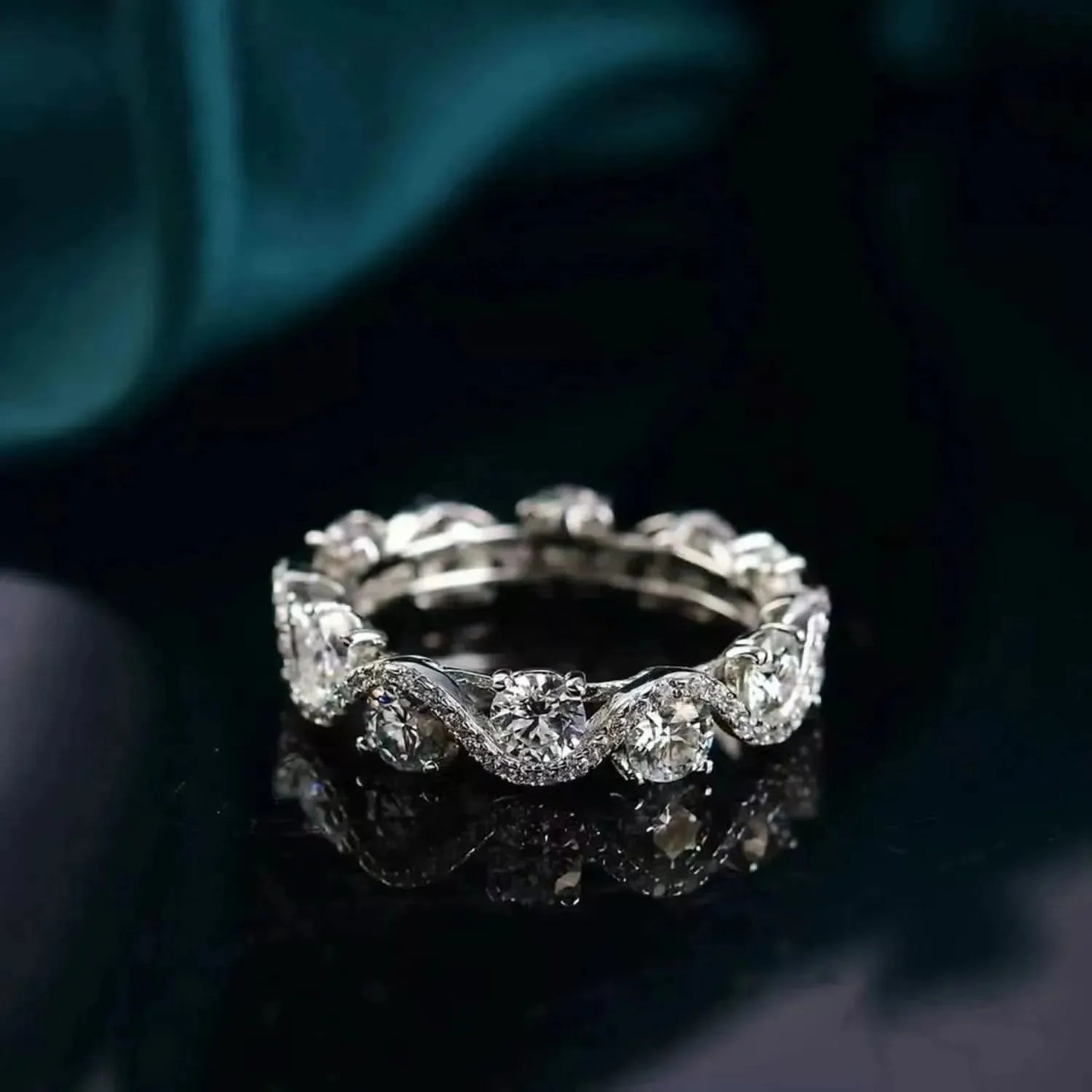 Moissanite 925 Sterling Silver Ring - Bad Moms Club