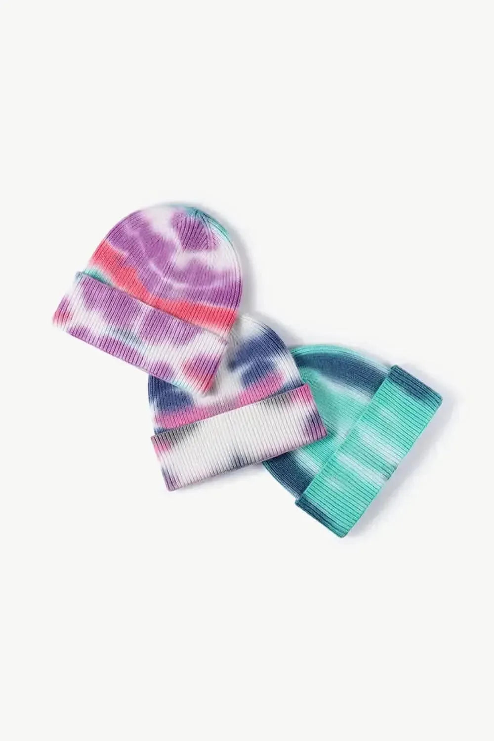 Tie-Dye Cuffed Knit Beanie - Bad Moms Club