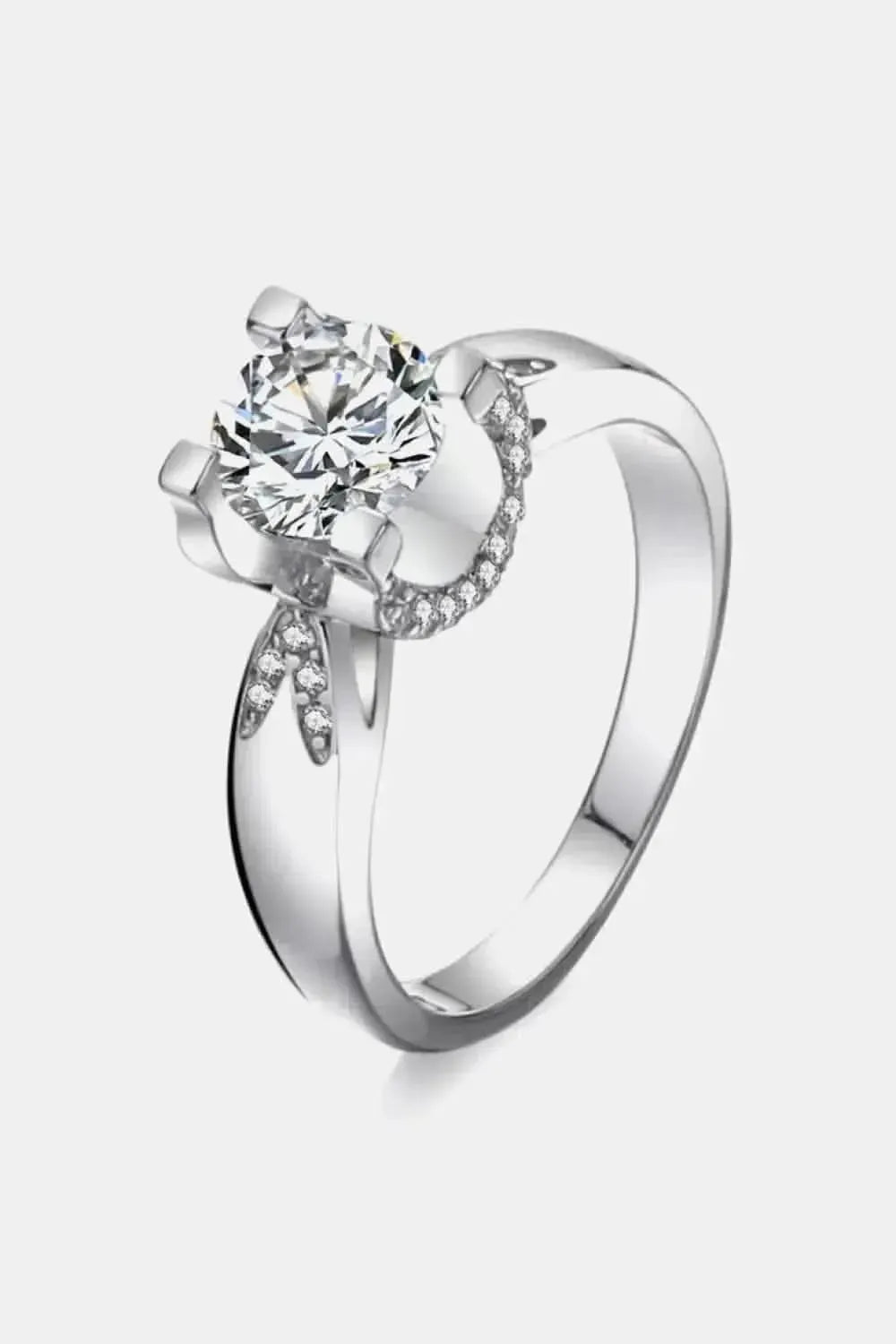 2 Carat Moissanite 925 Sterling Silver Ring - Bad Moms Club