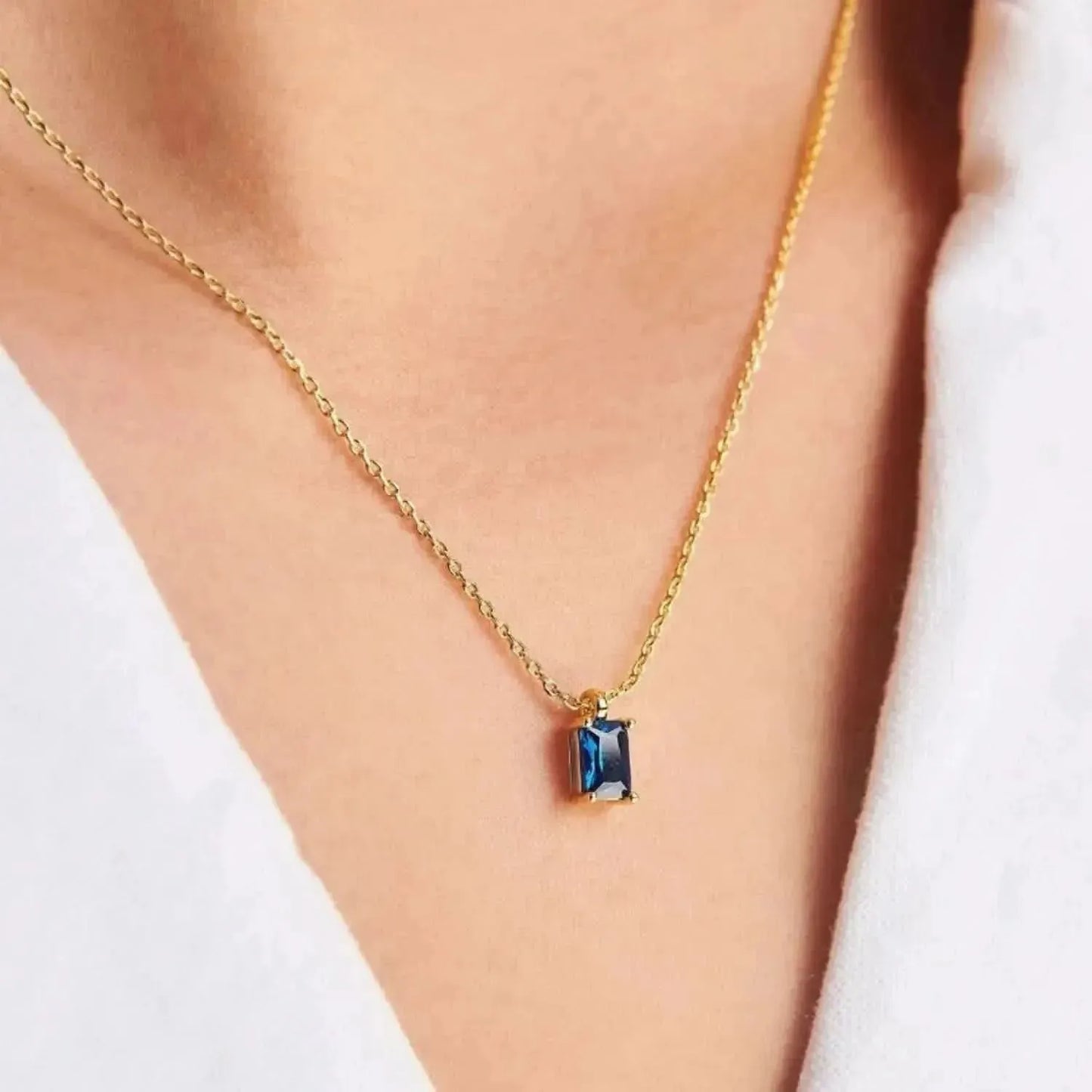 Titanium Steel Inlaid Zircon Pendant Necklace - Bad Moms Club
