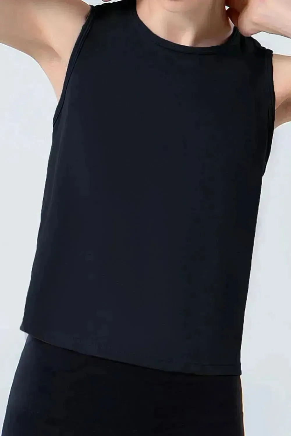 Round Neck Active Tank - Bad Moms Club