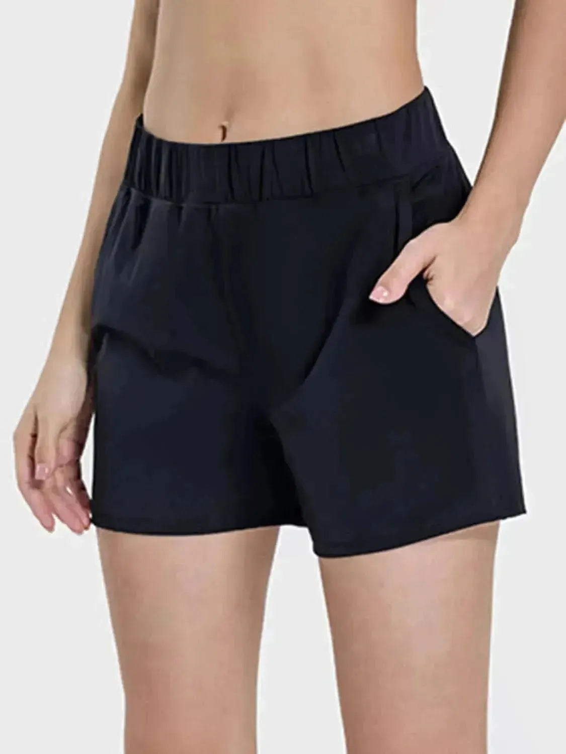 Elastic Waist Active Shorts - Bad Moms Club