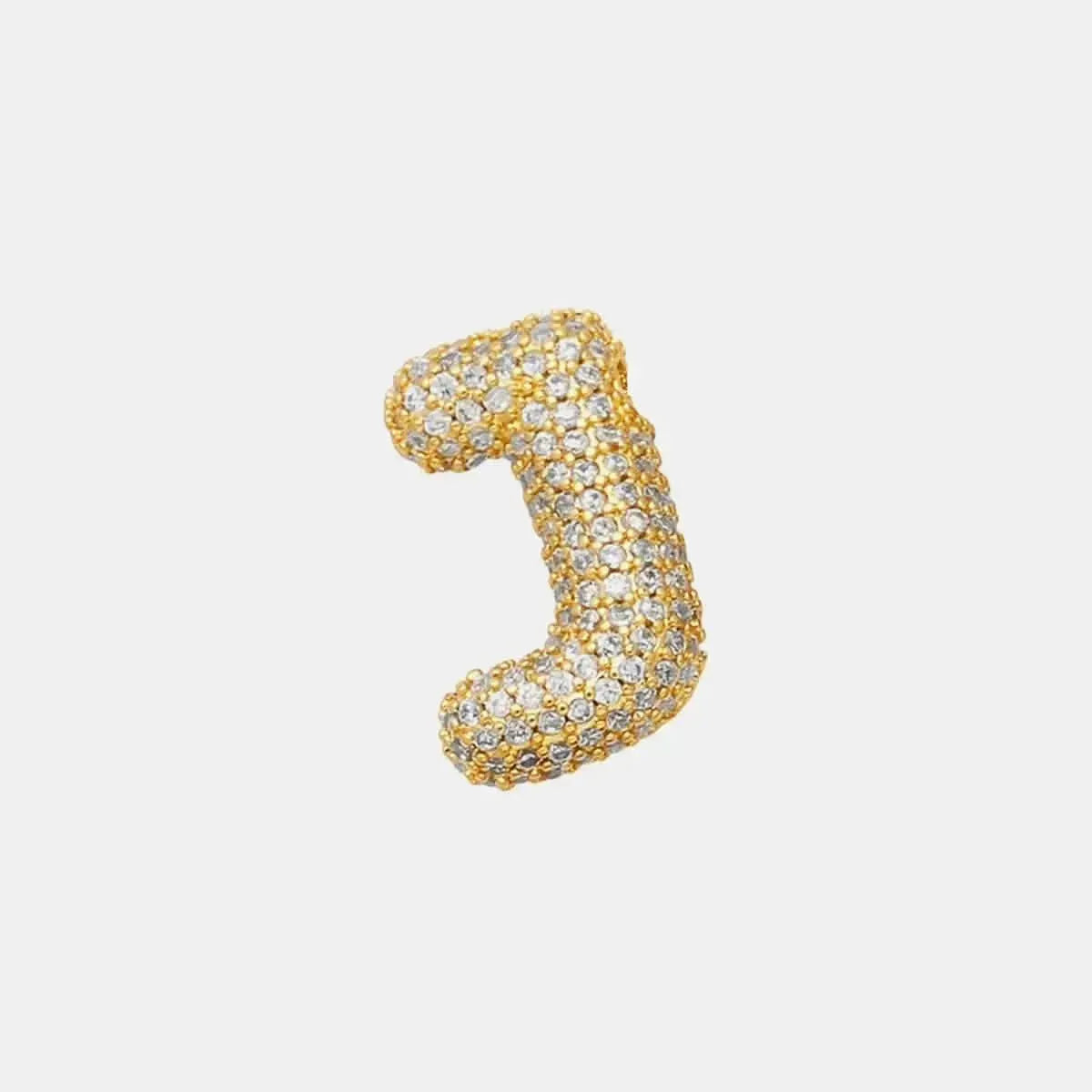 Inlaid Zircon Bubble Initial Necklace - Bad Moms Club