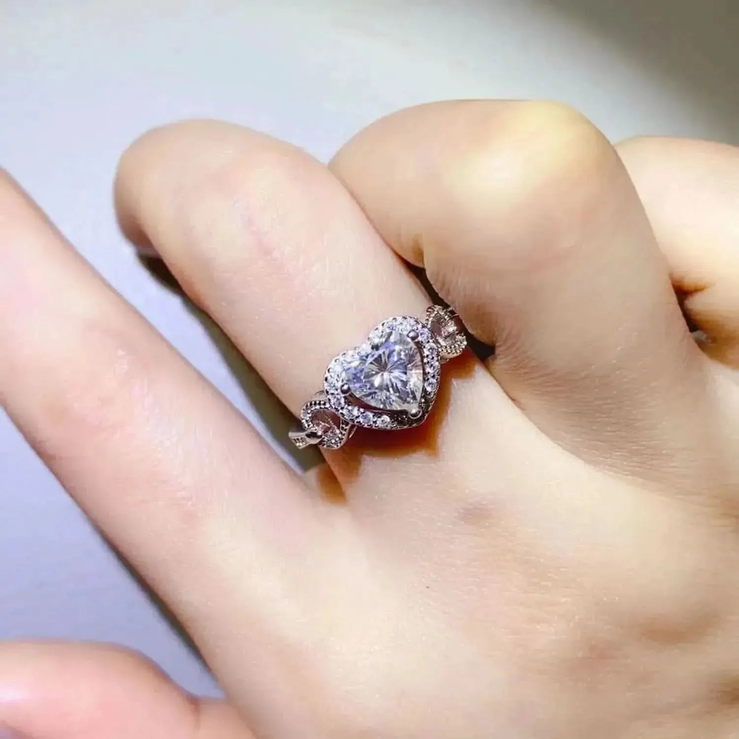 1 Carat Moissanite 925 Sterling Silver Ring - Bad Moms Club