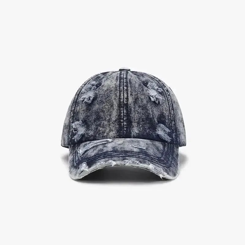 Distressed Cotton Baseball Cap - Bad Moms Club