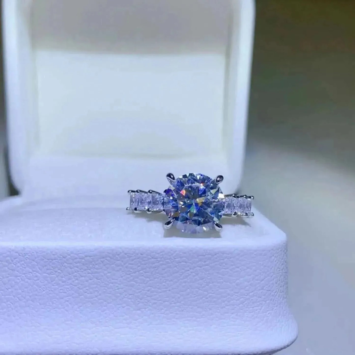 3 Carat Moissanite 925 Sterling Silver Ring - Bad Moms Club