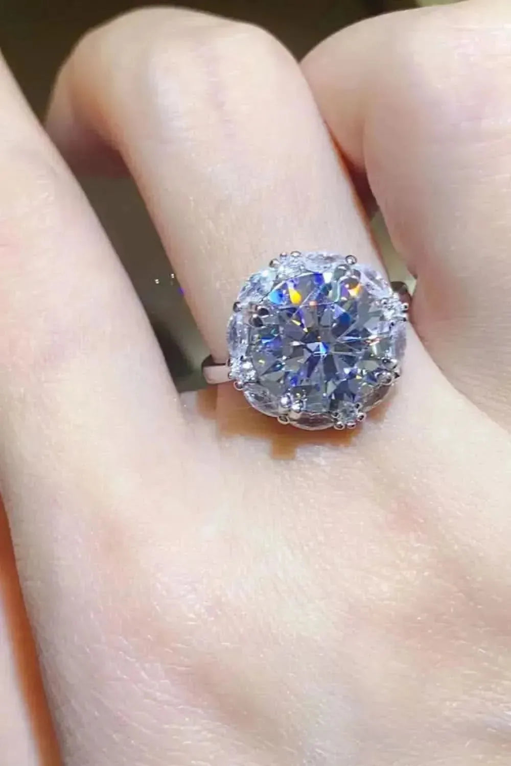 5 Carat Moissanite 925 Sterling Silver Ring - Bad Moms Club