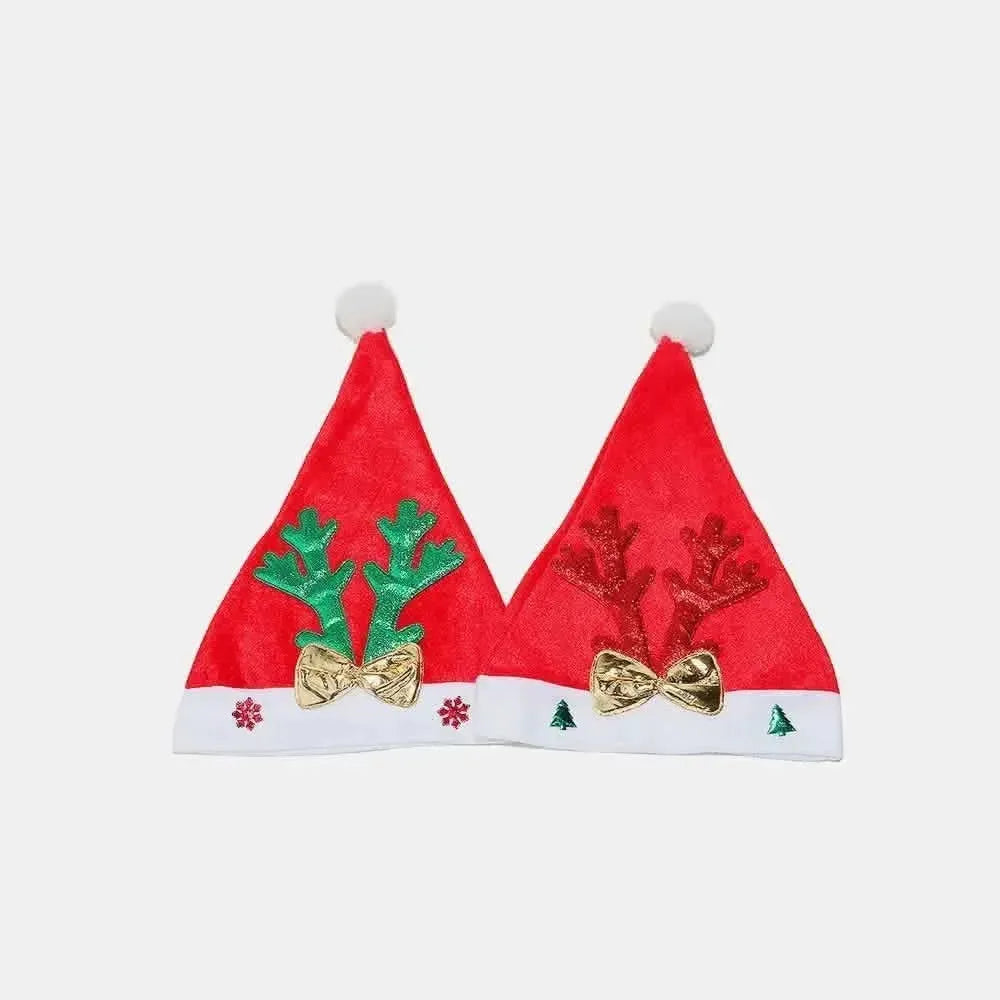 2 Piece Antler Christmas Hat with pompom - Bad Moms Club